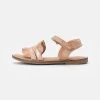 Friboo Leather Strappy Sandals - Sandalen - Rose Gold/Coloured -Friboo-Mode 126e30a9438449fda1265e0731f36624