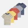 Friboo 5 Pack Unisex - T-Shirt Print - Multi-Coloured/Red/Yellow -Friboo-Mode 1555d80454234145a907d1b7c8b51aa3