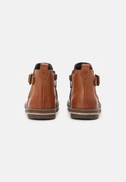 Friboo Leather Booties - Korte Laarzen - Cognac -Friboo-Mode 4bd1d8c86c114435a07b873afc26e291