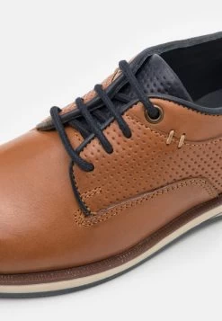 Friboo Leather - Sportieve Veterschoenen - Cognac -Friboo-Mode 4c0cb50b18b74ec98c33069fc784604f