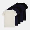 Friboo 5 Pack - T-Shirt Basic - Black/Dark Blue -Friboo-Mode 4e72bb591661406caf4bb49812de25c8