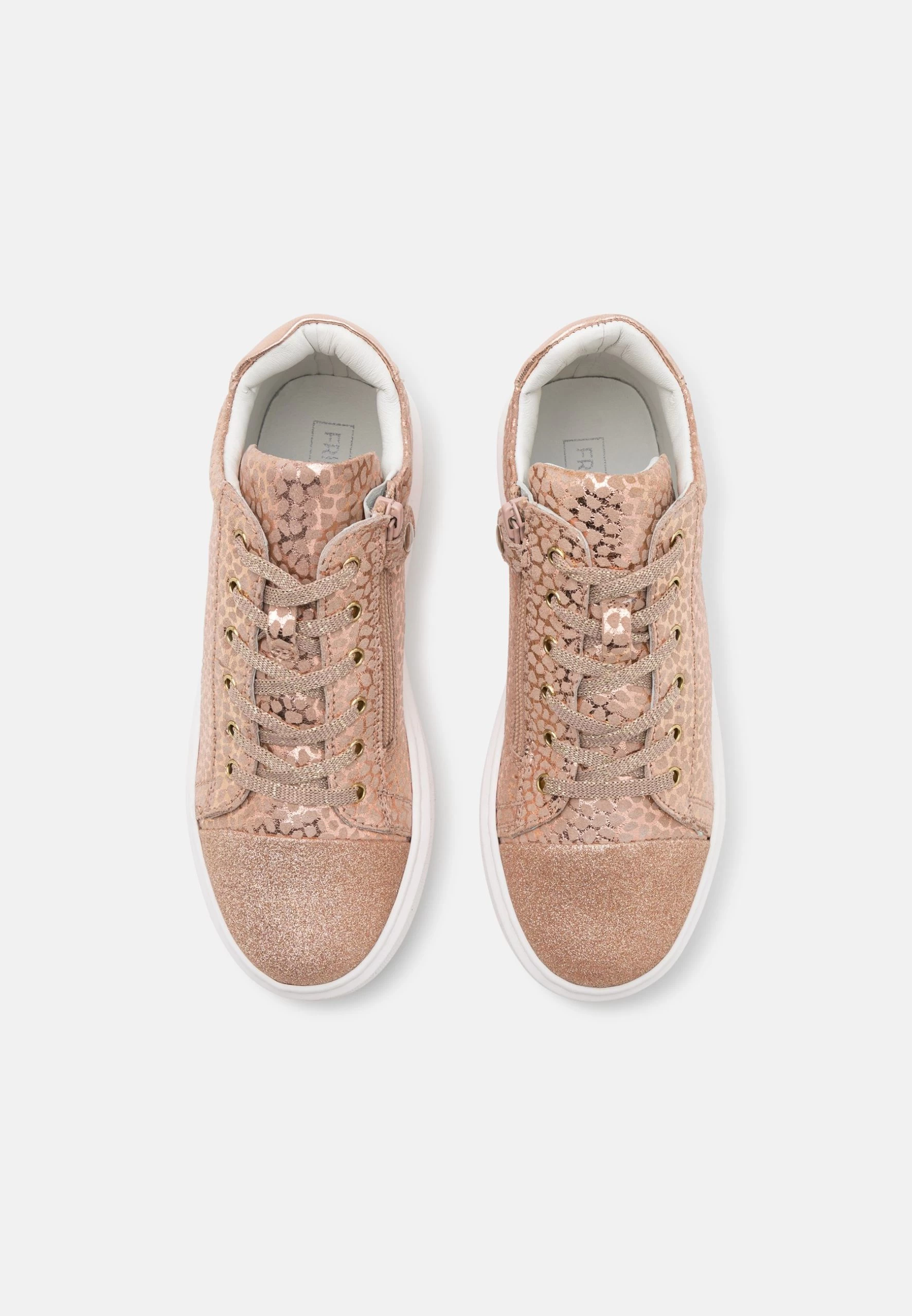 Friboo Leather - Sneakers Hoog - Rose Gold 6 Friboo Leather - Sneakers Hoog - Rose Gold - Afbeelding 4