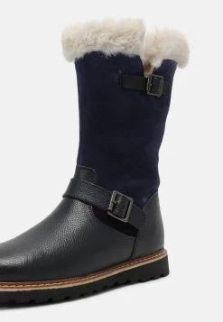 Friboo Leather - Snowboots- Dark Blue -Friboo-Mode 81ed21f49212421cbb67d61ee155b327