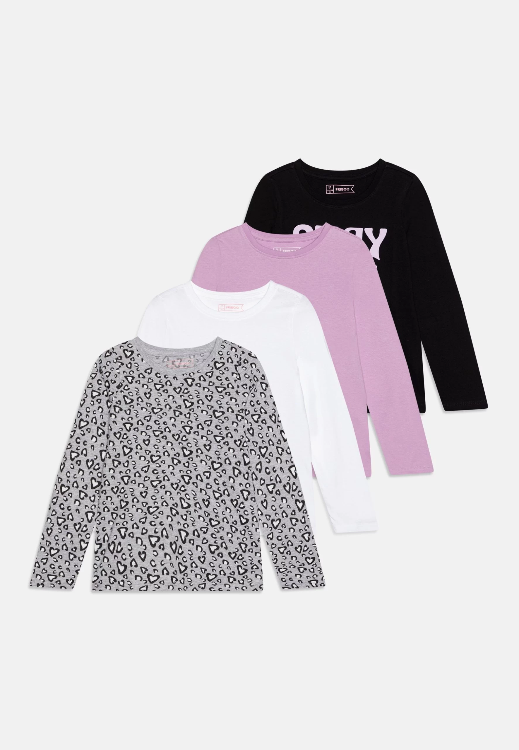Friboo 4 Pack - Longsleeve - Multi-Coloured/Purple/Black