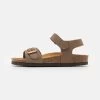 Friboo Leather Bio Sandals - Sandalen - Brown -Friboo-Mode b46bff930fde4dddb6cce92e452010ea