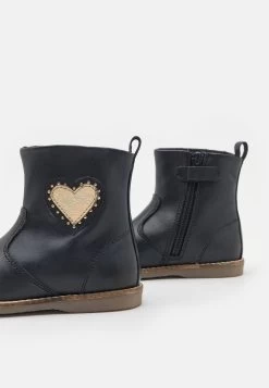 Friboo Leather - Korte Laarzen - Dark Blue -Friboo-Mode b4d993148342454cb27fab1dac4c0f3f