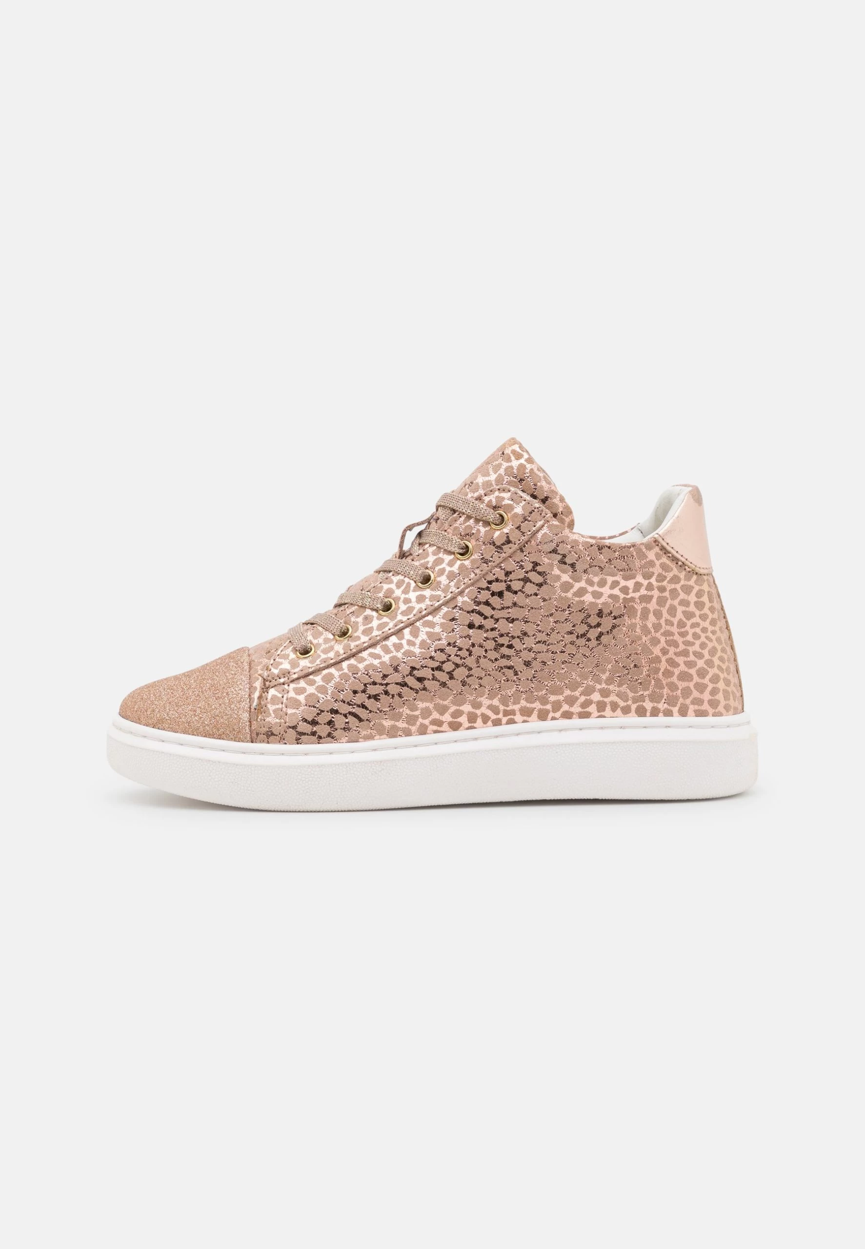 Friboo Leather - Sneakers Hoog - Rose Gold 3 Friboo Leather - Sneakers Hoog - Rose Gold