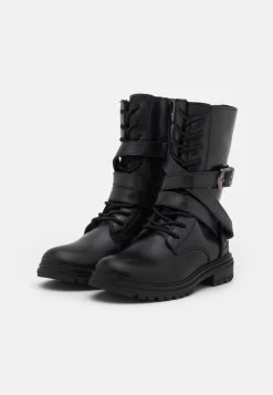 Friboo Leather - Veterlaarzen - Black -Friboo-Mode d514d654e2bc45a3bfa4e0f76b278218