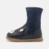 Friboo Leather - Snowboots- Dark Blue -Friboo-Mode d7f28afbb92147568a097eb89108b2ac