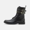 Friboo Leather Booties - Veterboots - Black 1 Friboo Leather Booties - Veterboots - Black -Friboo-Mode f80df4a716f44e0bb4f2498966b814a5